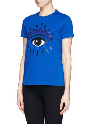 Front View - Click To Enlarge - KENZO - Eye print T-shirt