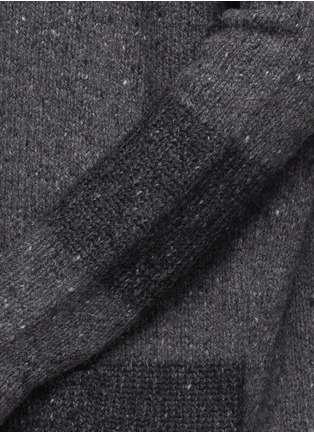 Detail View - Click To Enlarge - VINCE - Stripe panel open front cardigan