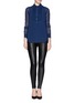 Figure View - Click To Enlarge - VINCE - Lamb leather leggings