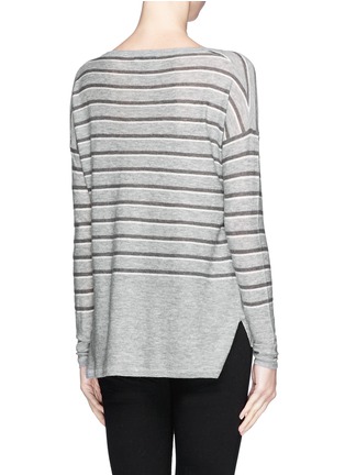 Back View - Click To Enlarge - VINCE - Stripe wool-cashmere sweater