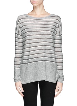 Main View - Click To Enlarge - VINCE - Stripe wool-cashmere sweater