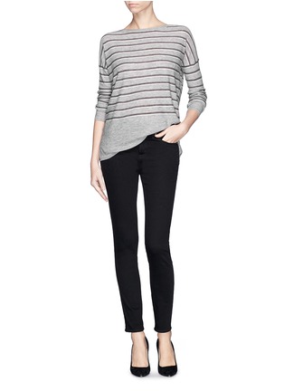 Figure View - Click To Enlarge - VINCE - Stripe wool-cashmere sweater