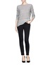 Figure View - Click To Enlarge - VINCE - Stripe wool-cashmere sweater