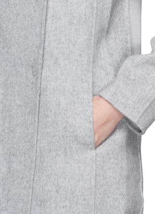 Detail View - Click To Enlarge - VINCE - Felt drape coat 