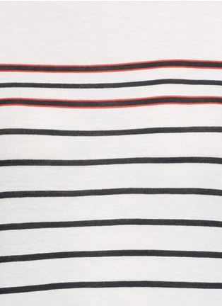 Detail View - Click To Enlarge - VINCE - Variegated Breton stripe T-shirt