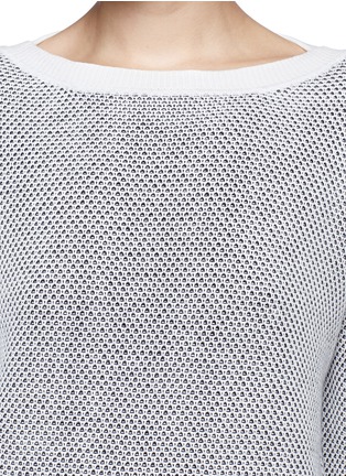 Detail View - Click To Enlarge - VINCE - Waffle jacquard knit sweater