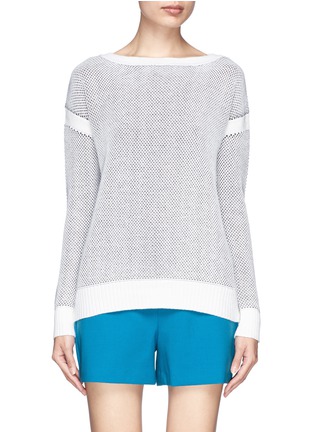 Main View - Click To Enlarge - VINCE - Waffle jacquard knit sweater