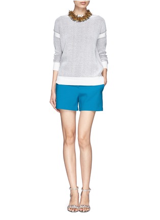 Figure View - Click To Enlarge - VINCE - Waffle jacquard knit sweater