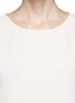 Detail View - Click To Enlarge - VINCE - Chiffon hem laser cut crepe blouse