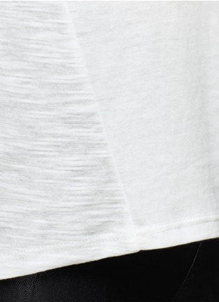 Detail View - Click To Enlarge - VINCE - Heathered panel cotton top