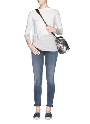 Figure View - Click To Enlarge - VINCE - Stripe Pima cotton-modal T-shirt