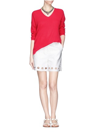 Figure View - Click To Enlarge - VINCE - Wide V-neck cashmere sweater