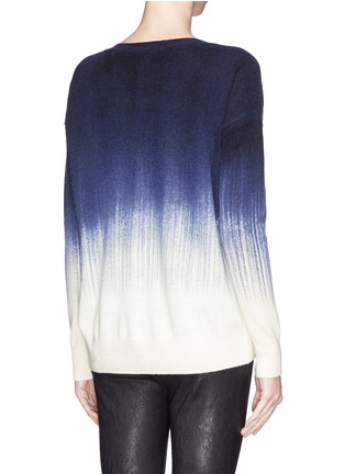 Back View - Click To Enlarge - VINCE - Painted ombré wool-cashmere sweater