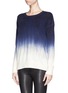 Front View - Click To Enlarge - VINCE - Painted ombré wool-cashmere sweater
