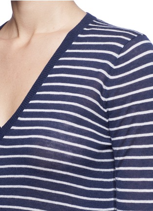 Detail View - Click To Enlarge - VINCE - Mini stripe wool sweater