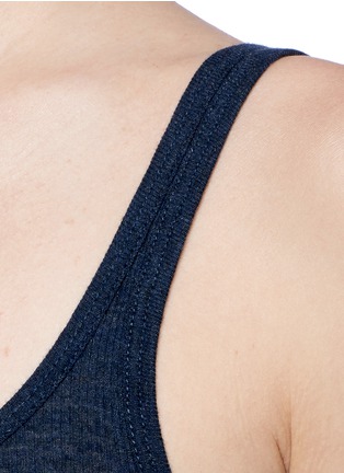 Detail View - Click To Enlarge - VINCE - Ribbed jersey tank top