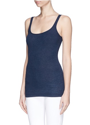 Front View - Click To Enlarge - VINCE - Ribbed jersey tank top