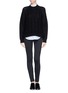 Figure View - Click To Enlarge - VINCE - Double seam knit skinny pants