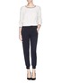 Figure View - Click To Enlarge - VINCE - Contrast waistband crepe sweatpants