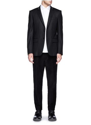 Figure View - Click To Enlarge - GIVENCHY - Zip collar blazer