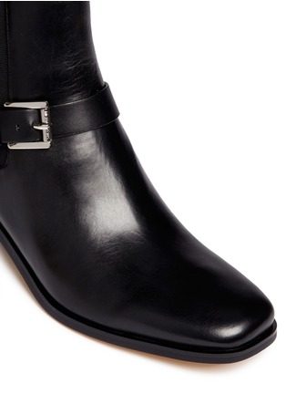 Detail View - Click To Enlarge - MICHAEL KORS - 'Harrison' ankle harness leather Chelsea boots