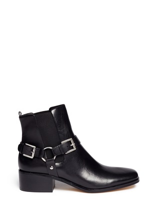 Main View - Click To Enlarge - MICHAEL KORS - 'Harrison' ankle harness leather Chelsea boots