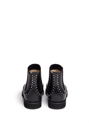 Back View - Click To Enlarge - MICHAEL KORS - 'Sofie' rivet wingtip leather Chelsea boots