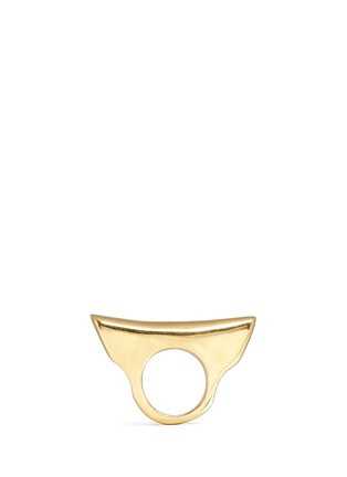 Main View - Click To Enlarge - MAIYET - 'Dragon Boat' 18k gold plated ring