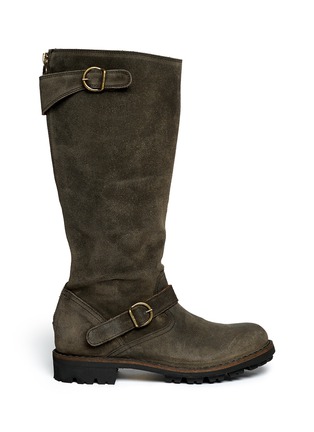 Main View - Click To Enlarge - FIORENTINI+BAKER - 'Jade' Eternity suede buckle boots