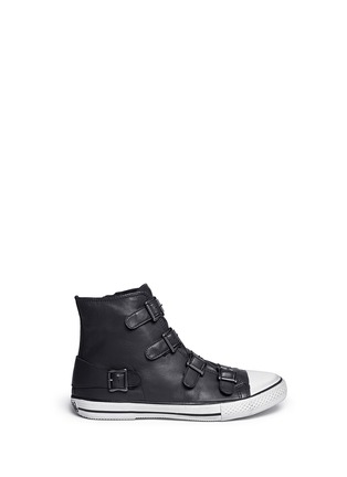 Main View - Click To Enlarge - ASH - 'Vincent' leather buckle sneakers
