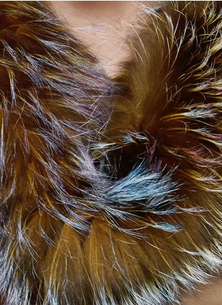 Detail View - Click To Enlarge - HOCKLEY - 'Freesia' feather fox fur snood