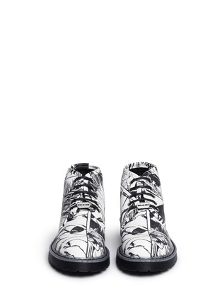 Figure View - Click To Enlarge - MC Q - 'Martin' comic print lace-up boots