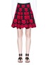 Main View - Click To Enlarge - ALAÏA - 'Bouquet d'Orchidee' floral intarsia flared skirt