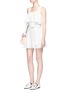 Figure View - Click To Enlarge - HELEN LEE - Ruffle layer belted dress