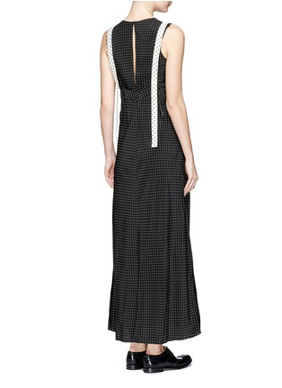 Back View - Click To Enlarge - CALVIN KLEIN 205W39NYC - Polka dot silk crepe de Chine dress