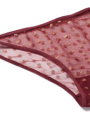 Detail View - Click To Enlarge - 72930 - 'Shelby' glitter polka dot tulle briefs