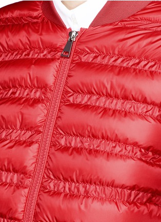 Detail View - Click To Enlarge - MONCLER - 'Maglia' down puffer front zip cardigan