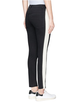 Back View - Click To Enlarge - ISABEL MARANT ÉTOILE - 'Haven' contrast outseam high waist slim jeans