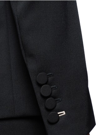 Detail View - Click To Enlarge - STELLA MCCARTNEY - Faille lapel wool tuxedo jacket