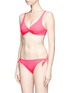 Figure View - Click To Enlarge - SOLID & STRIPED - 'Jane' twist front bikini top