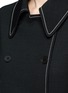Detail View - Click To Enlarge - STELLA MCCARTNEY - Contrast stitching double breasted wool jacket
