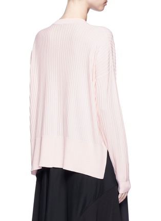 Back View - Click To Enlarge - ACNE STUDIOS - 'Issy' high-low hem rib knit sweater