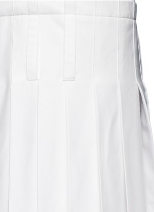 Detail View - Click To Enlarge - HAIDER ACKERMANN - Oversized pleated silk satin sleeveless dress