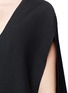 Detail View - Click To Enlarge - VALENTINO GARAVANI - Crepe Couture cape dress