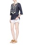 Figure View - Click To Enlarge - FIGUE - 'Zita' tassel pompom cotton tunic top