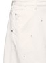 Detail View - Click To Enlarge - MUVEIL - Floral embellished denim A-line skirt