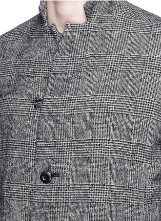 Detail View - Click To Enlarge - ATTACHMENT - Glen plaid crinkled wool blend coat