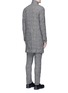 Back View - Click To Enlarge - ATTACHMENT - Glen plaid crinkled wool blend coat