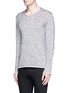 Front View - Click To Enlarge - ATTACHMENT - Raw edge mohair blend sweater