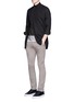 Figure View - Click To Enlarge - ATTACHMENT - Slim fit cotton twill pants
